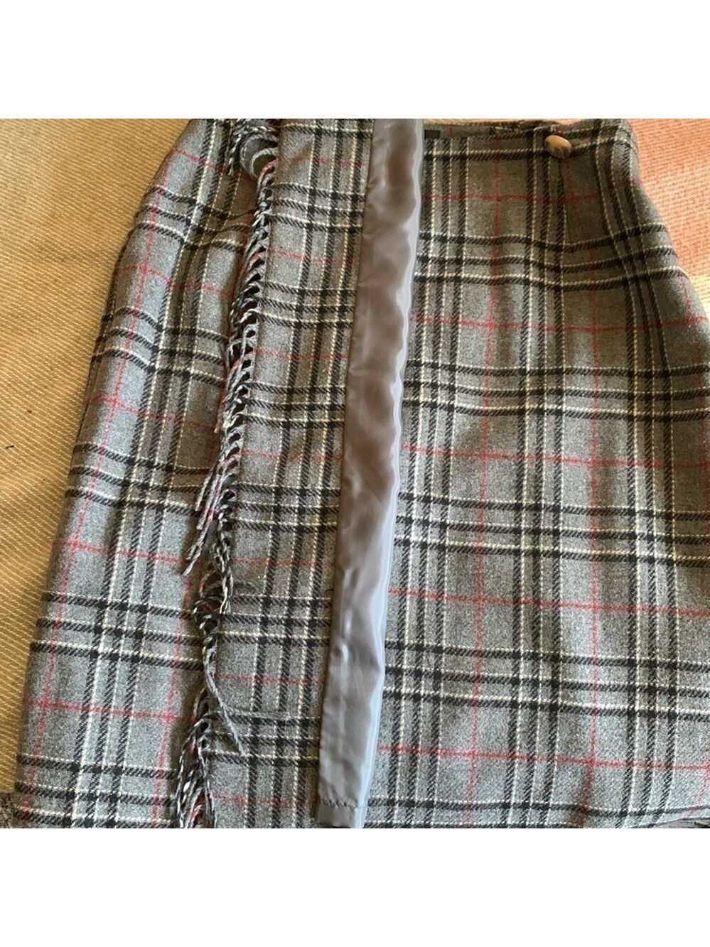 Sag Harbor petites plaid wrap skirt size 6P - Picture 7 of 8